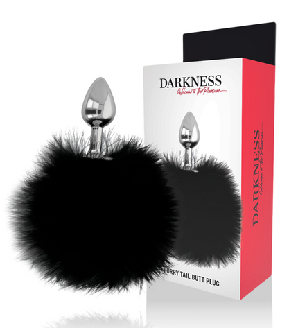 DARKNESS - BOUCHON EXTRA ANAL AVEC QUEUE NOIR 7 CM by DARKNESS ANAL