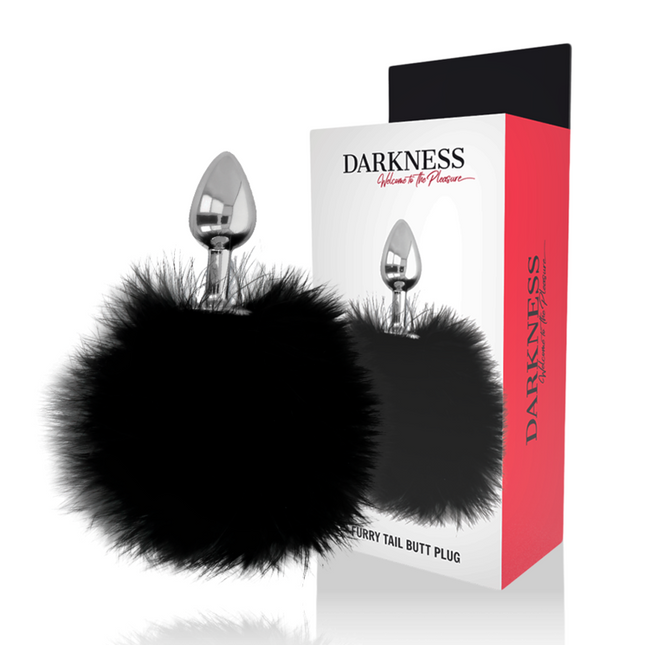 DARKNESS - BOUCHON EXTRA ANAL AVEC QUEUE NOIR 7 CM by DARKNESS ANAL