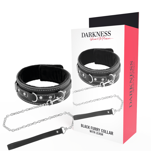 DARKNESS - COLLIER EN CUIR DE HAUTE QUALITÉ AVEC LAISSE by DARKNESS BONDAGE