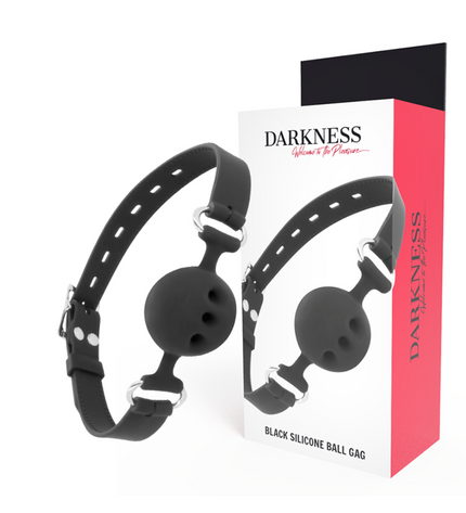 DARKNESS - BTON EN SILICONE RESPIRANT NOIR by DARKNESS BONDAGE