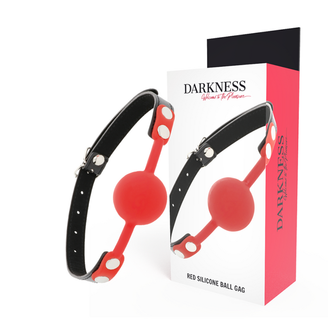 DARKNESS - BÂILLON EN SILICONE ROUGE by DARKNESS BONDAGE