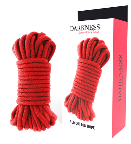 DARKNESS - CORDE JAPONAISE 10 M ROUGE by DARKNESS BONDAGE