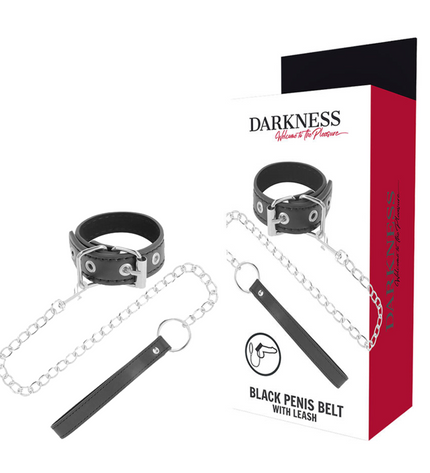 DARKNESS - ANNEAU PÉNIS AVEC SANGLE by DARKNESS BONDAGE