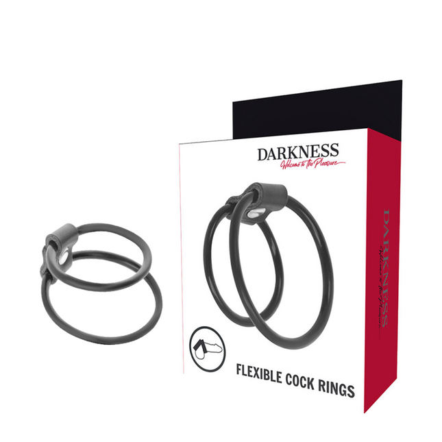 DARKNESS - AMÉLIORATION DES ANNEAUX PÉNIS DUO. by DARKNESS BONDAGE