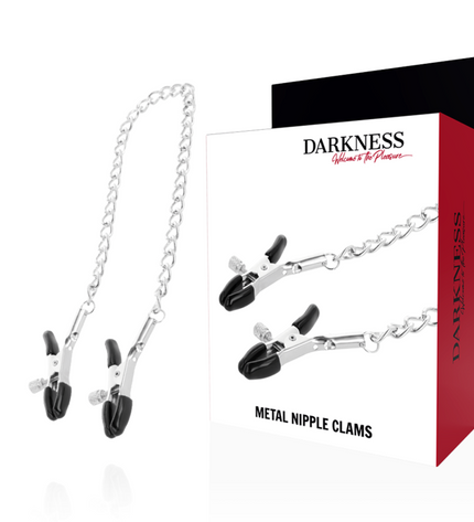 DARKNESS - PINCES À TÉLÉMONS RÉGLABLES EN MÉTAL by DARKNESS SENSATIONS