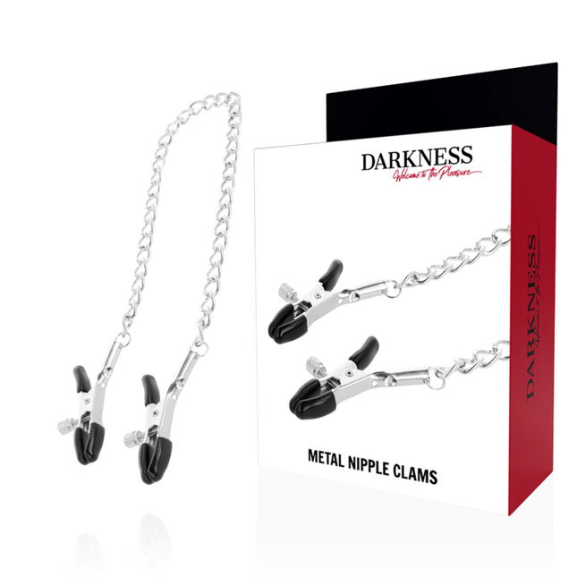 DARKNESS - PINCES À TÉLÉMONS RÉGLABLES EN MÉTAL by DARKNESS SENSATIONS