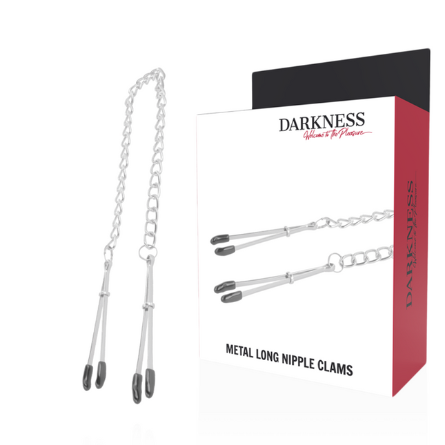 DARKNESS - PINCES À TÉTONS RÉGLABLES EN MÉTAL by DARKNESS SENSATIONS