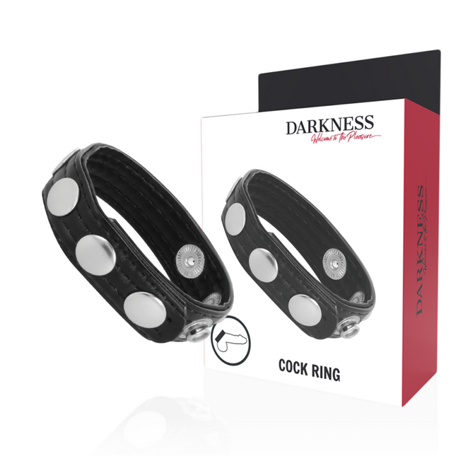 DARKNESS - ANNEAU DÉRECTION EN CUIR by DARKNESS SENSATIONS
