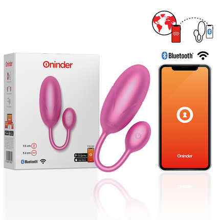 ONINDER - OEUF VIBRANT TOKYO ROSE 7,5 X 3,2 CM APPLICATION GRATUITE by ONINDER