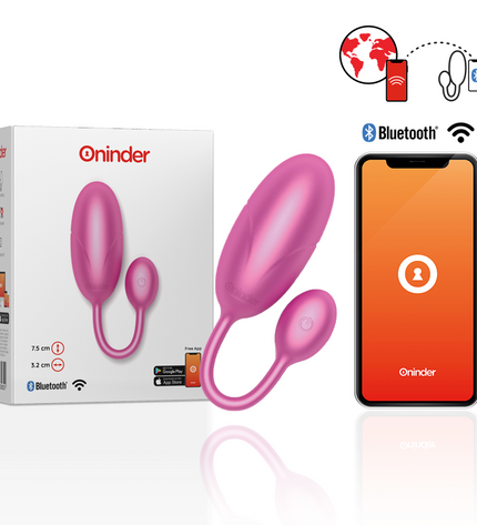 ONINDER - OEUF VIBRANT TOKYO ROSE 7,5 X 3,2 CM APPLICATION GRATUITE by ONINDER