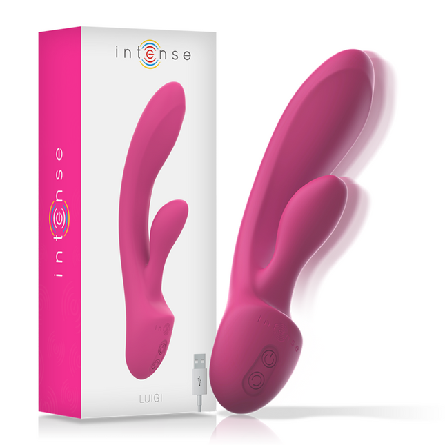 INTENSE - VIBRATEUR LUIGI RABBIT SILICONE LIQUIDE ROSE by INTENSE HIGH TECH