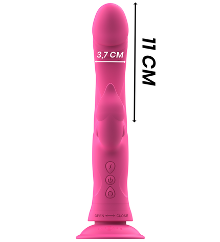 INTENSE - VIBRATEUR JULIO RABBIT SILICONE ROSE by INTENSE HIGH TECH
