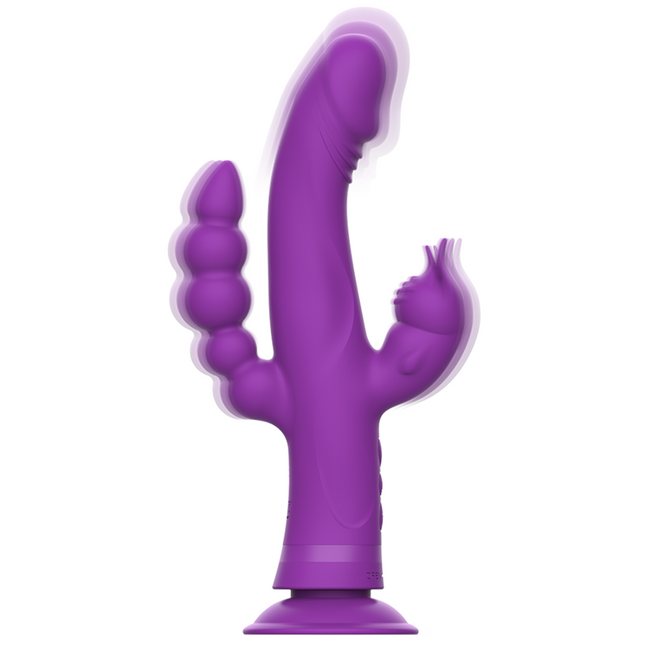 INTENSE - VIBRATEUR EN SILICONE CASANOVA RABBIT TRIPLE MOTEUR VIOLET by INTENSE HIGH TECH