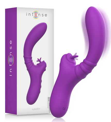 INTENSE - VIBRATEUR FLEXIBLE HARRY AVEC LANGUE VIOLET by INTENSE HIGH TECH