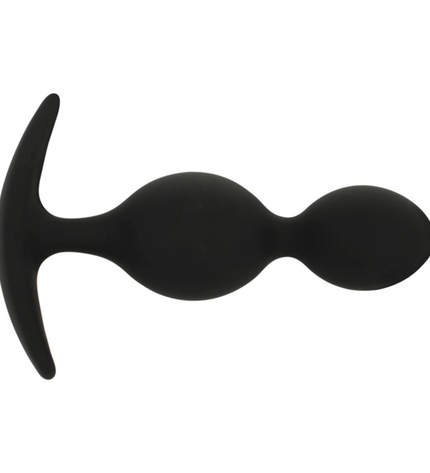 BLACK&SILVER - PLUG ORSON SILICONE 2 ONDES ANAL 9 CM by BLACK&SILVER