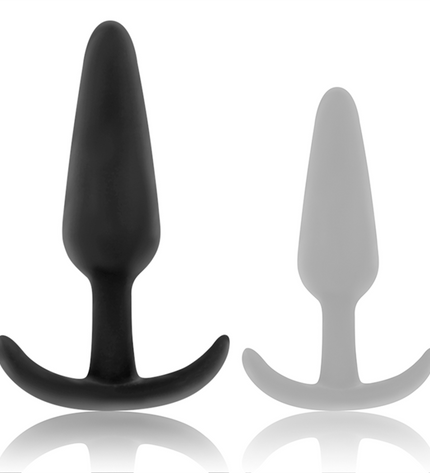 BLACK&SILVER - PLUG ANAL EN SILICONE KAEL AVEC POIGNÉE MOYENNE by BLACK&SILVER