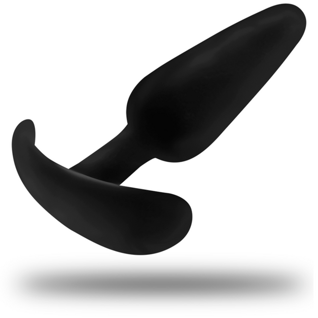 BLACK&SILVER - PLUG ANAL EN SILICONE KAEL AVEC POIGNÉE MOYENNE by BLACK&SILVER