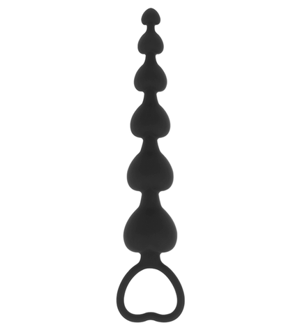 BLACK&SILVER - CHAÎNE DE COEURS ANAL MILA 18 CM by BLACK&SILVER