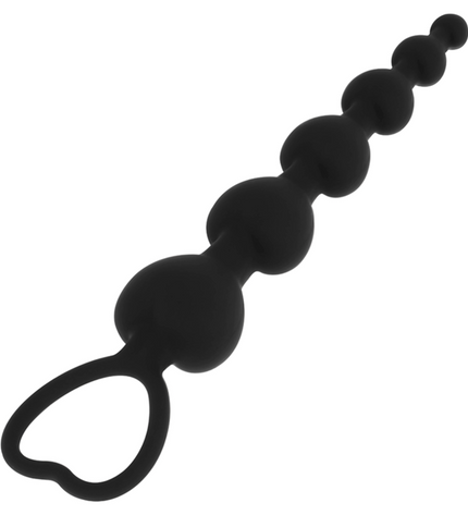 BLACK&SILVER - CHAÎNE DE COEURS ANAL MILA 18 CM by BLACK&SILVER