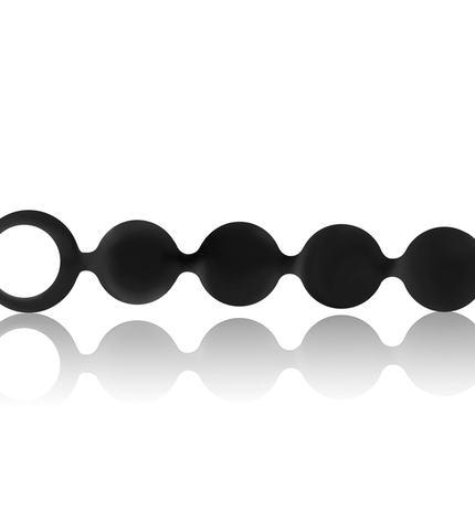 BLACK&SILVER - CHAPELET ANAL LENNON 4 SPHÈRES SILICONE 15 CM by BLACK&SILVER