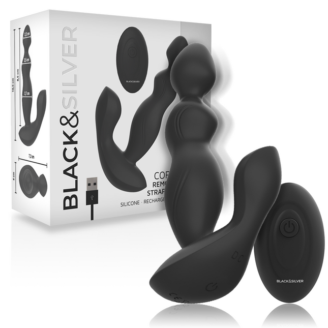 BLACK&SILVER - TÉLÉCOMMANDE EN SILICONE POUR PLUG ANAL CORA by BLACK&SILVER
