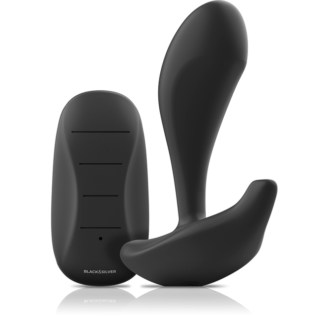 BLACK&SILVER - TÉLÉCOMMANDE EN SILICONE POUR PLUG ANAL DWAYNE by BLACK&SILVER