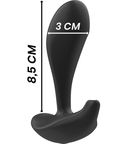 BLACK&SILVER - TÉLÉCOMMANDE EN SILICONE POUR PLUG ANAL DWAYNE by BLACK&SILVER