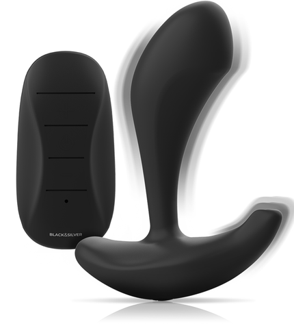 BLACK&SILVER - TÉLÉCOMMANDE EN SILICONE POUR PLUG ANAL DWAYNE by BLACK&SILVER