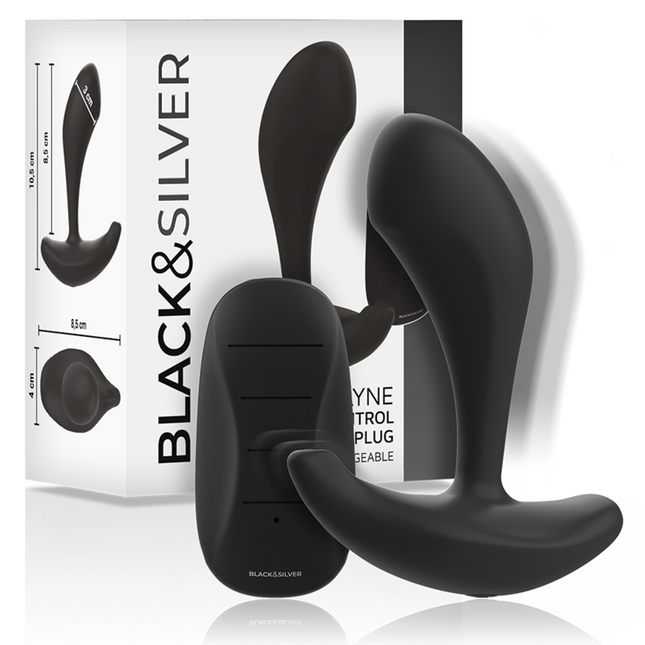 BLACK&SILVER - TÉLÉCOMMANDE EN SILICONE POUR PLUG ANAL DWAYNE by BLACK&SILVER