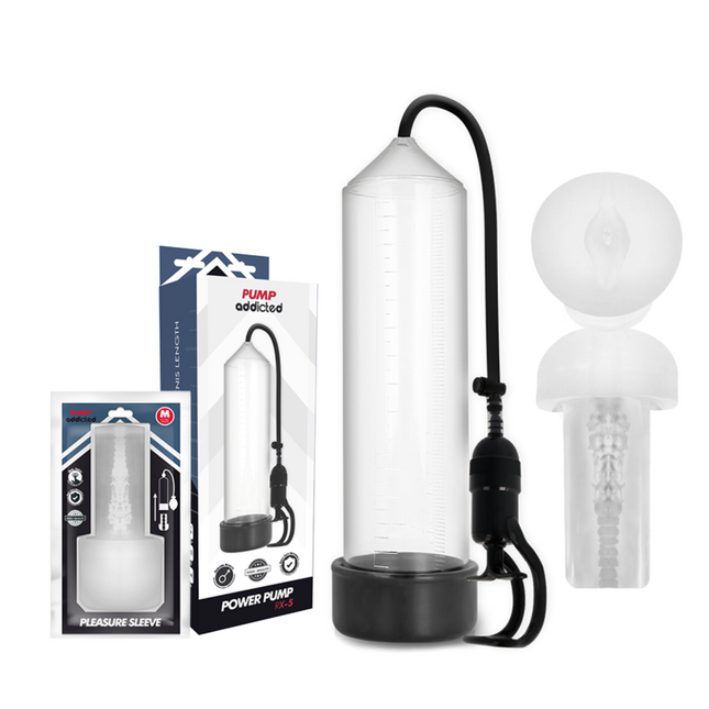 ACCRO À LA POMPE - RX5 TRANSPARENT AVEC MASTURBATEUR by PUMP ADDICTED