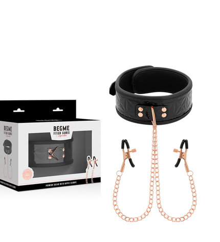 BEGME - BLACK EDITION COLLIER BEGME BLACK EDITION AVEC PINCES À MÉTONS by BEGME BLACK EDITION