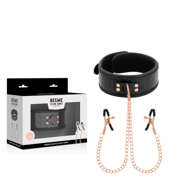 BEGME - BLACK EDITION COLLIER BEGME BLACK EDITION AVEC PINCES À MÉTONS by BEGME BLACK EDITION