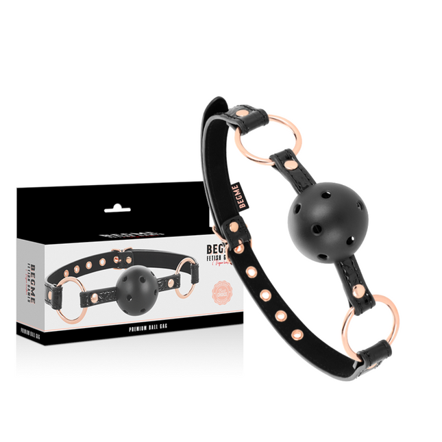 BEGME - BLACK EDITION BALL GAG CUIR VEGAN by BEGME BLACK EDITION