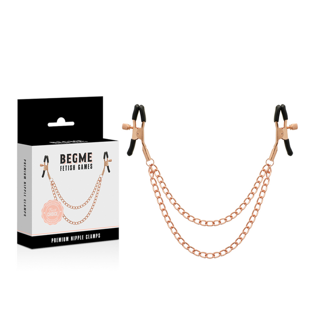 BEGME - BLACK EDITION PREMIUM PINCES À TÉTONS AVEC CHAÎNE by BEGME BLACK EDITION