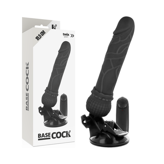 BASECOCK - VIBRATEUR RÉALISTE TÉLÉCOMMANDE NATUREL 19.5 CM -O- 4 CM by BASECOCK