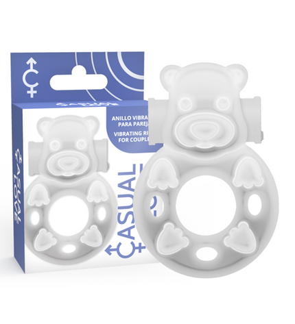 CASUAL LOVE - 26 ANNEAU DE VIBRATEUR TRANSPARENT BUNNY - Concombre Boutique
