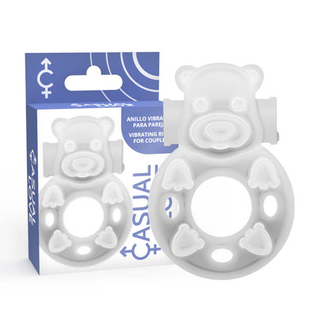 CASUAL LOVE - 26 ANNEAU DE VIBRATEUR TRANSPARENT BUNNY - Concombre Boutique