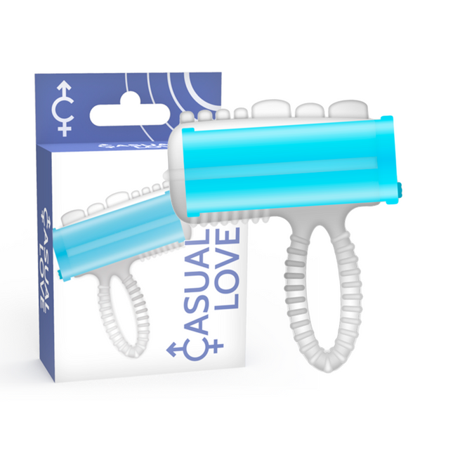 CASUAL LOVE - RING TONGUE VIBRATING BLEU - Concombre Boutique