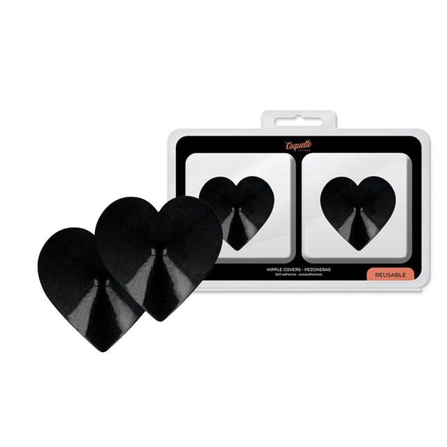COQUETTE CHIC DESIRE - CACHE-MALIN COEURS NOIR by COQUETTE ACCESSORIES