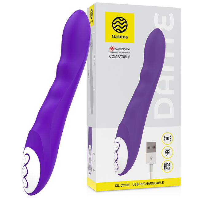 GALATEA - DANTE VIBROMASSEUR VIOLET + TÉLÉCOMMANDE WATCHME by GALATEA