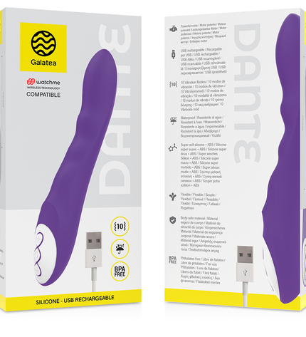 GALATEA - DANTE VIBROMASSEUR VIOLET + TÉLÉCOMMANDE WATCHME by GALATEA
