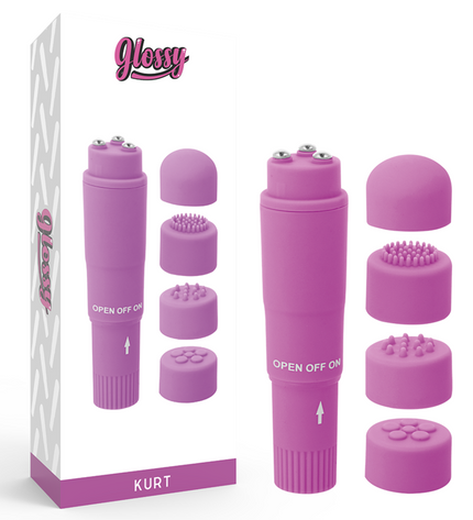 GLOSSY - MASSEUR DE POCHE KURT VIOLET by GLOSSY