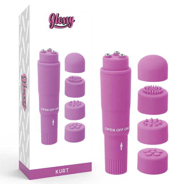 GLOSSY - MASSEUR DE POCHE KURT VIOLET by GLOSSY