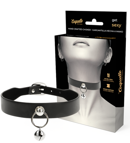 COQUETTE CHIC DESIRE - COLLIER CUIR VEGAN FEMME ACCESSOIRE HOCHET/CERCEAU by COQUETTE ACCESSORIES