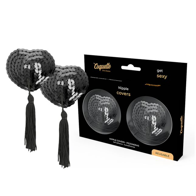 COQUETTE CHIC DESIRE - CACHE-MALINS PAILLETTES NOIRES by COQUETTE ACCESSORIES