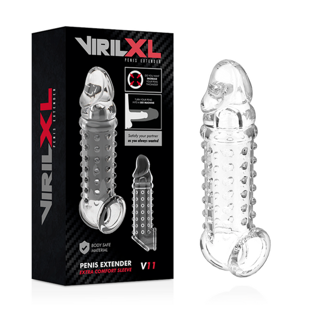 VIRILXL - EXTENSION DE PÉNIS ET GAINE V11 TRANSPARENTE by VIRILXL