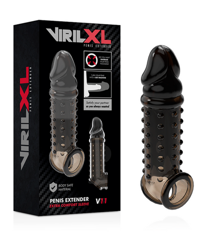 VIRILXL - EXTENSION ET GAINE DE PÉNIS V11 NOIR by VIRILXL