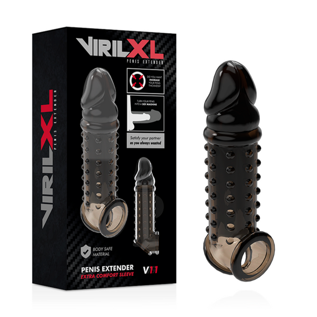 VIRILXL - EXTENSION ET GAINE DE PÉNIS V11 NOIR by VIRILXL