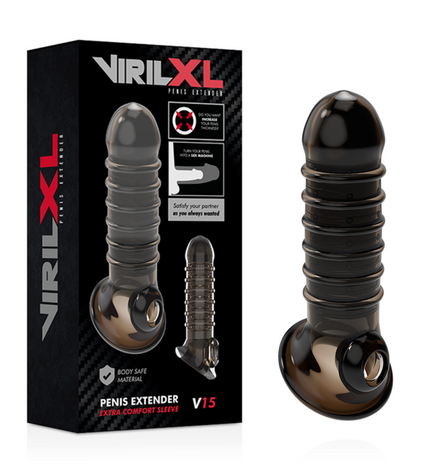 VIRILXL - EXTENSION ET GAINE DE PÉNIS V15 NOIRE by VIRILXL