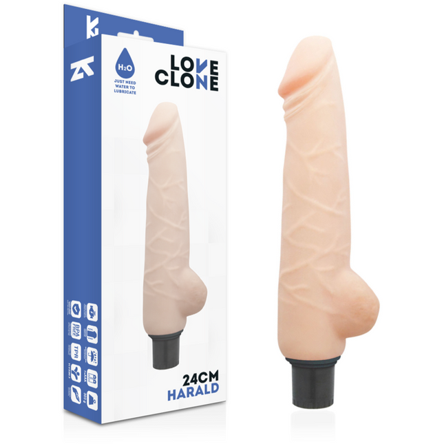 LOVECLONE - VIBRATEUR AUTOLUBRIFIANT HARALD 24 CM -O- 4 CM by LOVECLONE